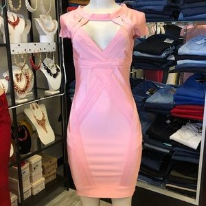 NWT Pink Bandage Tight Dress